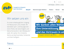 Tablet Screenshot of evp-weinfelden.ch